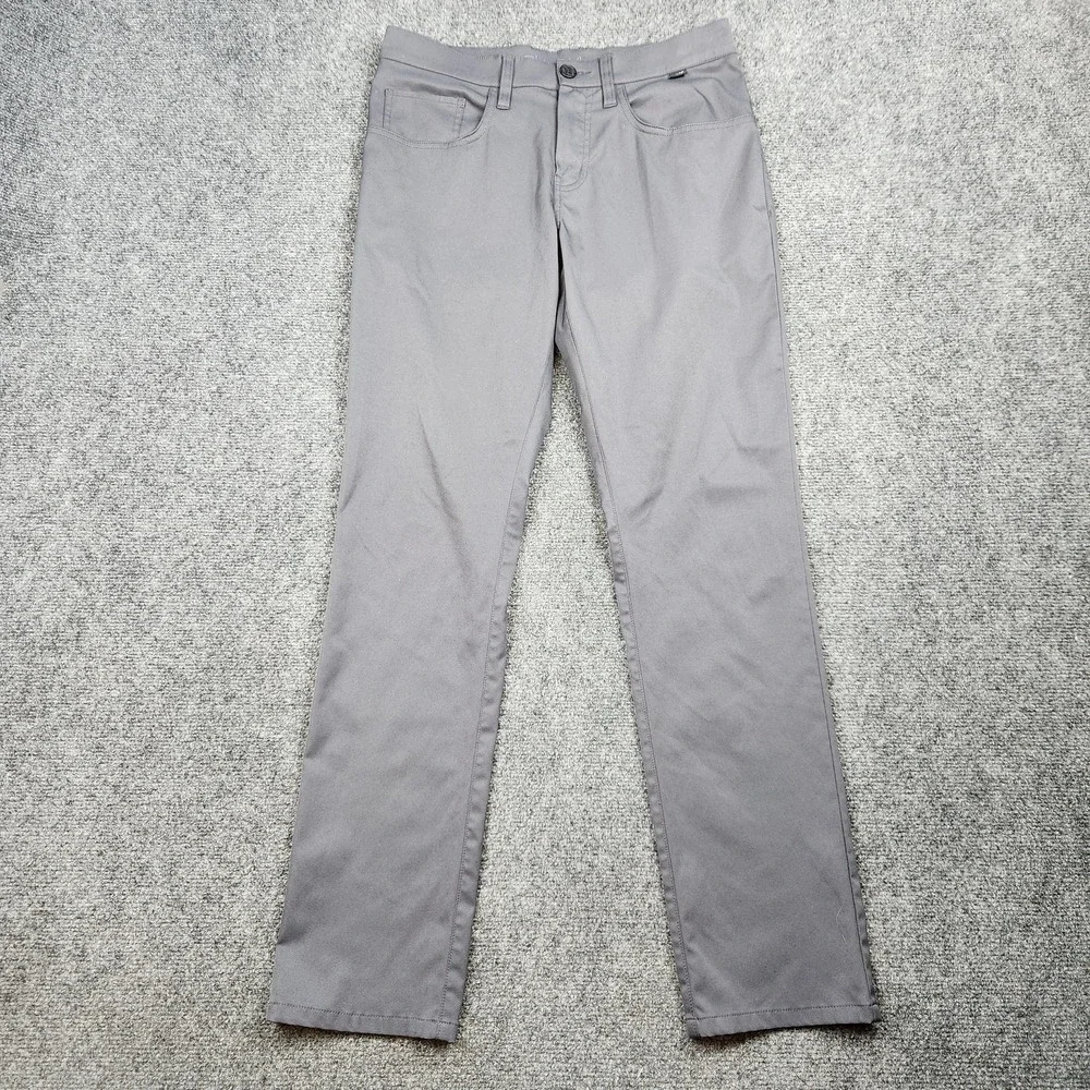 Travis Mathew Golf Pants Mens 30 Gray Performance 5 Pocket Polyester Stretch